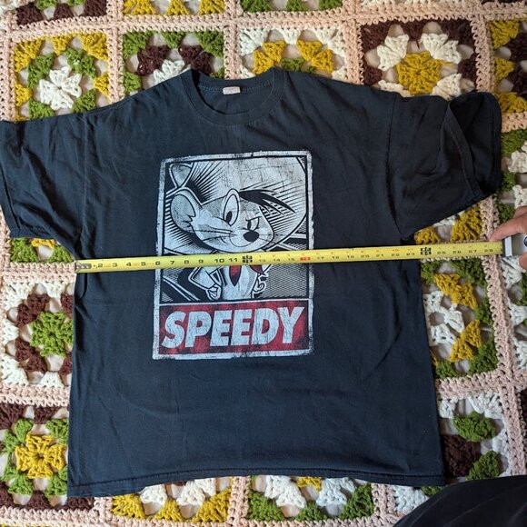 Vintage 2000s Speedy Gonzales T-Shirt Size XXL Distressed Graphic Tee - Picture 3 of 4